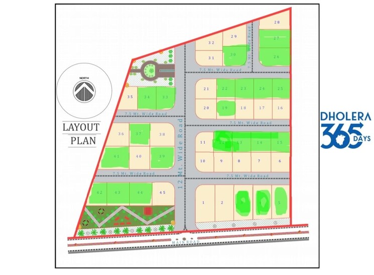 Master Plan, kasindra  571 Sq.Yd. Plot In Kasindra Ahmedabad 9388703