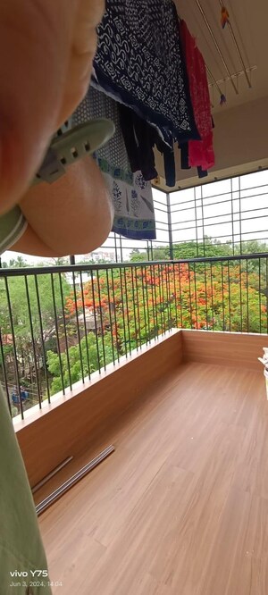 Balcony in 2 BHK Apartment at Kumar Samruddhi Society, Vishrantwadi – for Sale