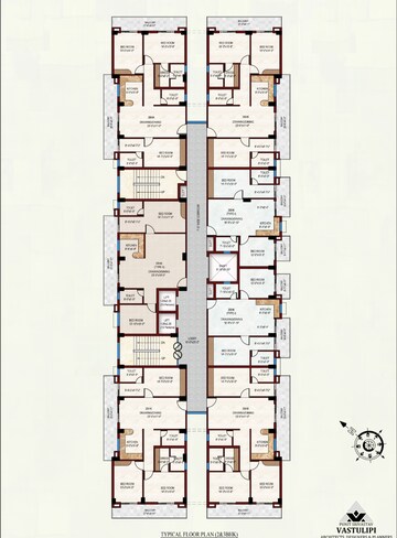 Floor Plan in 2 BHK Apartment at Jankipuram – for Sale