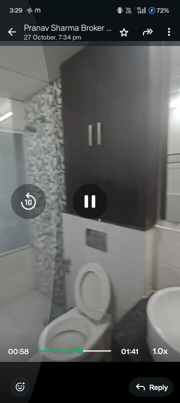 Bathroom in 3 BHK Apartment at Gaur Saundaryam, Tech Zone 4 Greater Noida – for Rent