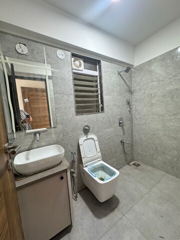 Bathroom in 2 BHK Apartment at Sri Zynergy, Suman Nagar – for Rent