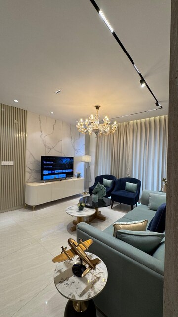 Living Room in 3 BHK Apartment at International Airport Road – for Sale