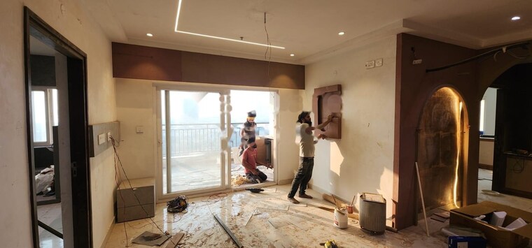 Living Room, asbl-spire 3 Bedroom 1905 Sq.Ft. Apartment In Kokapet Hyderabad 9389334