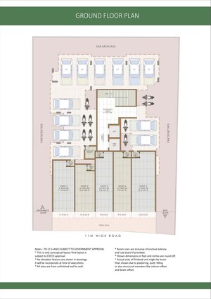 Floor Plan in 1 BHK Apartment at Autumn Breeze, Ulwe – for Sale