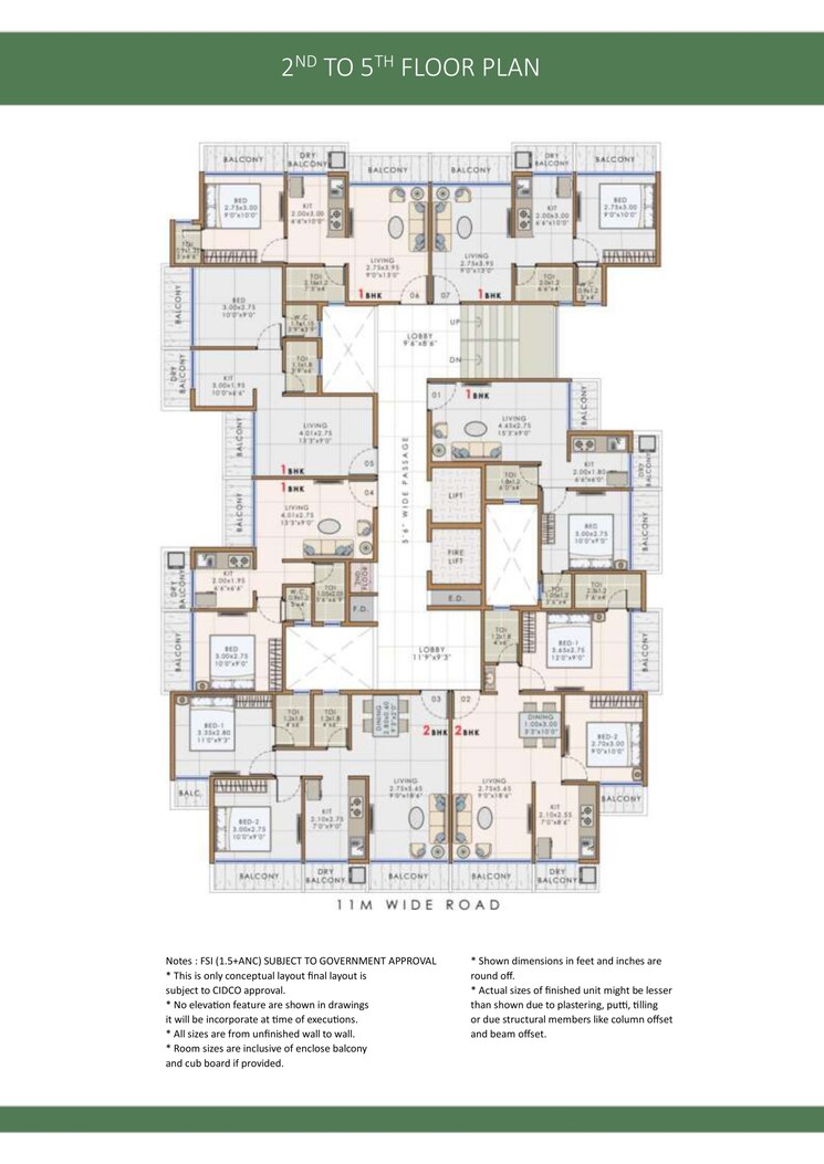 Master Plan, autumn-breeze 1 Bedroom 625 Sq.Ft. Apartment In Ulwe Navi Mumbai 9389405