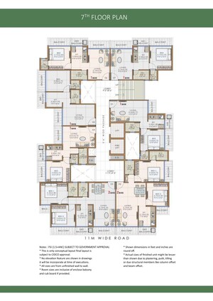 Floor Plan in 1 BHK Apartment at Autumn Breeze, Ulwe – for Sale