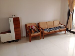 Living Room in 2.5 BHK Apartment at Vanaz Corner, Kothrud – for Rent