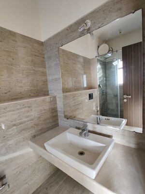 Bathroom in 3 BHK Apartment at Raheja Ridgewood, Goregaon East – for Rent
