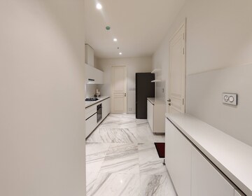 Bathroom in 3 BHK Apartment at Bhartiya Leela Residences, Thanisandra Main Road – for Rent