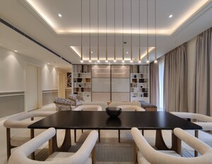 Living Room in 3 BHK Apartment at Bhartiya Leela Residences, Thanisandra Main Road – for Rent