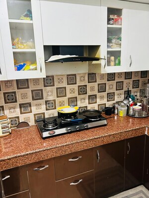 Kitchen in 2 BHK Apartment at Devika Skypers, Raj Nagar Extension – for Rent