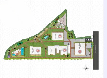 Master Plan in 4 BHK Apartment at Candeur Skyline, Financial District – for Sale