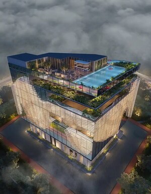 Bedroom in 4 BHK Apartment at Candeur Skyline, Financial District – for Sale