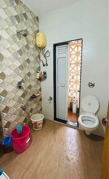 Bathroom in 2 BHK Apartment at Nirmal Park CHS, Bhayandar East – for Rent