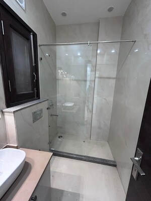 Bathroom in 3 BHK Apartment at Shivalik Colony – for Rent