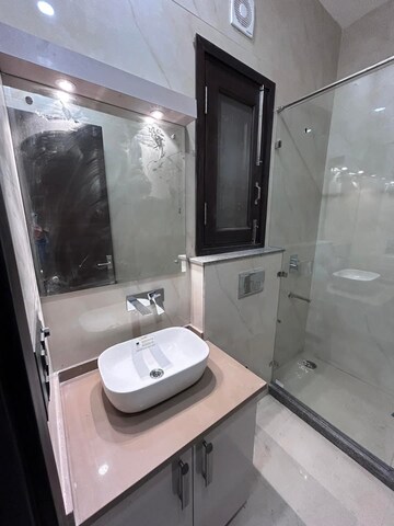 Bathroom in 3 BHK Apartment at Shivalik Colony – for Rent