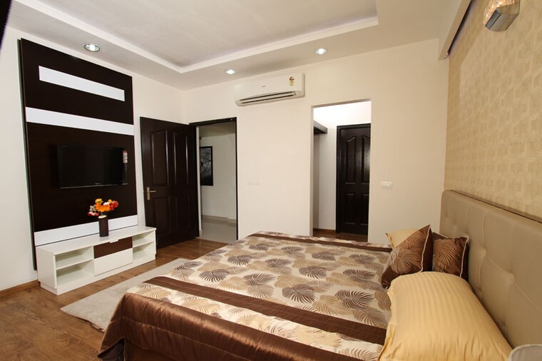 Bedroom, assotech-the-nest 3 Bedroom 1640 Sq.Ft. Apartment In Sain Vihar Ghaziabad 9389967