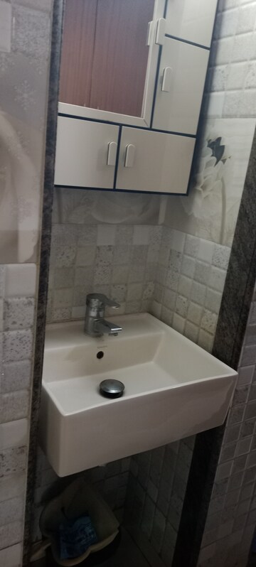 Bathroom in 1 BHK Apartment at Neel Varsha Apartment, Mahim – for Rent