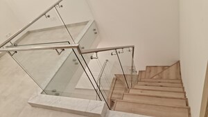 Staircase in 3 BHK Apartment at DDA Rosewood Apartments, Vasant Kunj – for Rent