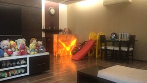 Living Room in 2.5 BHK Apartment at Oberoi Realty Woods, Goregaon East – for Rent