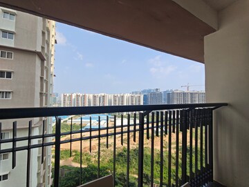 Balcony in 3 BHK Apartment at Prestige High Fields, Gachibowli – for Rent