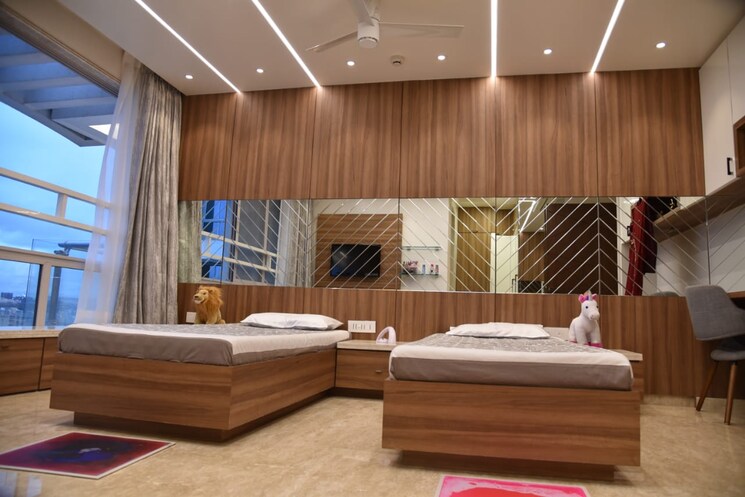 Bedroom, vascon-windermere 3 Bedroom 3000 Sq.Ft. Apartment In Koregaon Pune 9390192