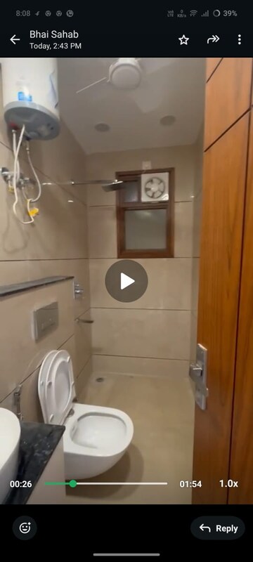 Bathroom in 2 BHK Builder Floor at Malviya Nagar – for Rent