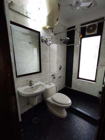 Bathroom in 1 BHK Builder Floor at Amar Colony – for Rent