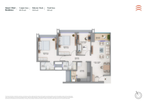 Floor Plan in 2 BHK Apartment at Chembur – for Sale