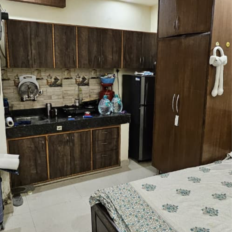 Kitchen, saket 1 RK 400 Sq.Ft. Builder Floor In Saket Delhi 9390338