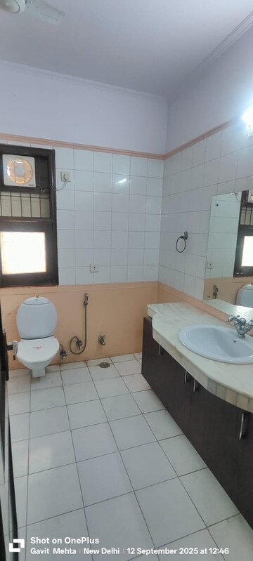 Bathroom in 5 BHK Independent House at Sainik Farm – for Rent