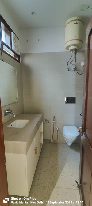Bathroom in 5 BHK Independent House at Sainik Farm – for Rent