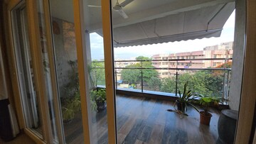 Balcony in 4 BHK Apartment at Banjara Hills – for Rent