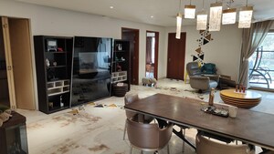 Living Room in 4 BHK Apartment at Banjara Hills – for Rent