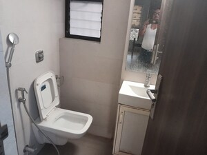 Bathroom in 2 BHK Apartment at Hiranandani Powai Park, Powai – for Rent