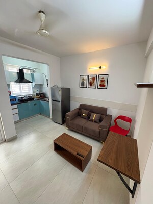 Living Room in 1 BHK Builder Floor at Nagavara – for Rent