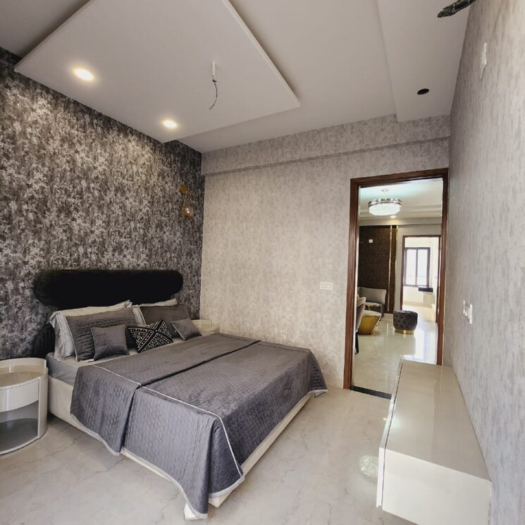 Bedroom, motia-aerogreens 3 Bedroom 1449 Sq.Ft. Apartment In High Ground Zirakpur 9390637