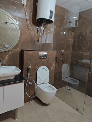 Bathroom in 3 BHK Apartment at Maya Green Lotus Utsav, International Airport Road – for Rent