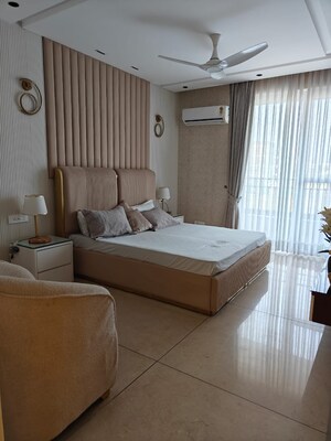 Living Room in 3 BHK Apartment at Maya Green Lotus Utsav, International Airport Road – for Rent