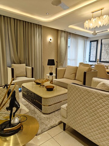 Living Room in 3 BHK Apartment at Maya Green Lotus Utsav, International Airport Road – for Rent