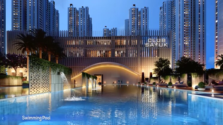 Swimming Pool, my-home-sayuk 2 Bedroom 1355 Sq.Ft. Apartment In Tellapur Hyderabad 9391252