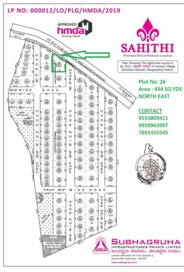  Plot – Map Location View at Subhagruha Sukrithi Sahithi, Srisailam Highway - for Sale