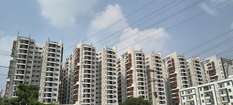 Exterior View, vasavi-lake-city 2 Bedroom 1270 Sq.Ft. Apartment In Hafeezpet Hyderabad 9391593