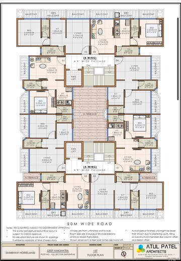 Floor Plan in 1 BHK Apartment at Sambhav Deep Nakshtra, Ulwe – for Sale