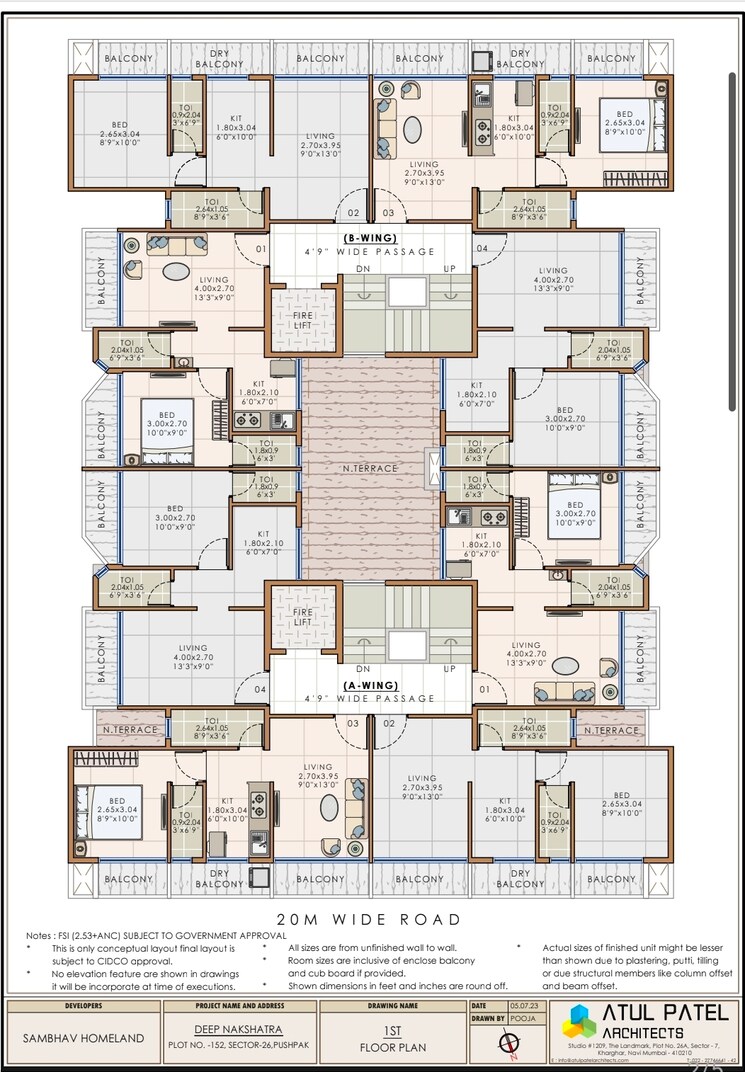 Floor Plan, sambhav-deep-nakshtra 1 Bedroom 429 Sq.Ft. Apartment In Ulwe Navi Mumbai 9391583