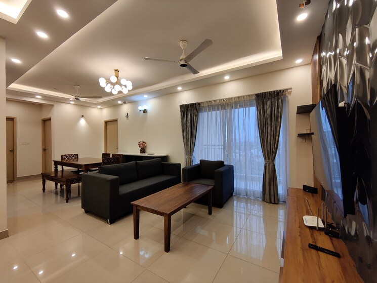 Living Room, mantri-webcity 3 Bedroom 1740 Sq.Ft. Apartment In Hennur Bangalore 9391599
