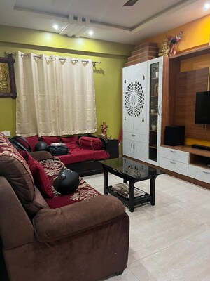 Living Room in 3 BHK Apartment at Subhams Antique City, Old Madras Road – for Rent