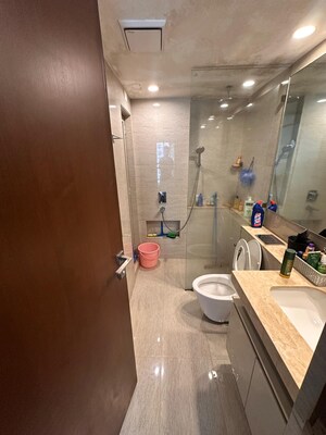 Bathroom in 2 BHK Apartment at Hiranandani Castle Rock, Powai – for Rent