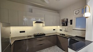 Kitchen in 3 BHK Builder Floor at Ansal Sushant Lok I, Sector 43 – for Rent