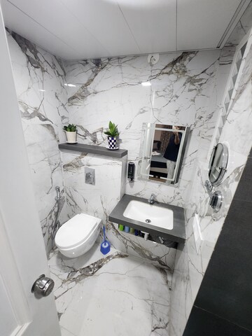 Bathroom in 1 BHK Apartment at Yashcon Neon, Viman Nagar – for Rent